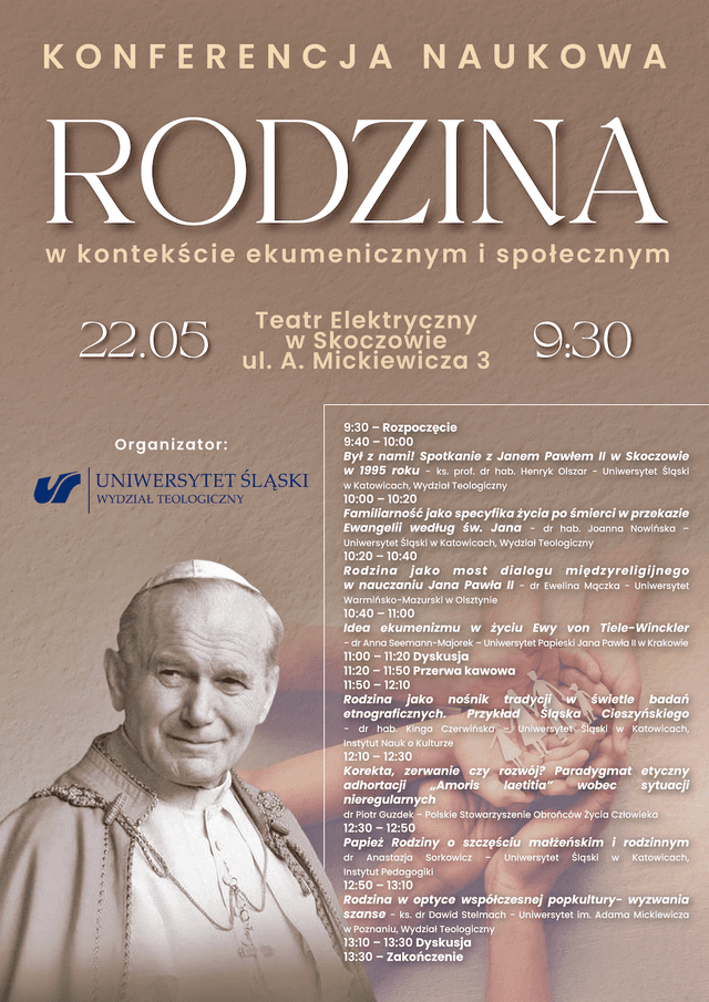 30. rocznica wizyty św. Jana Pawła II w Skoczowie – zaproszenie na konferencję naukową