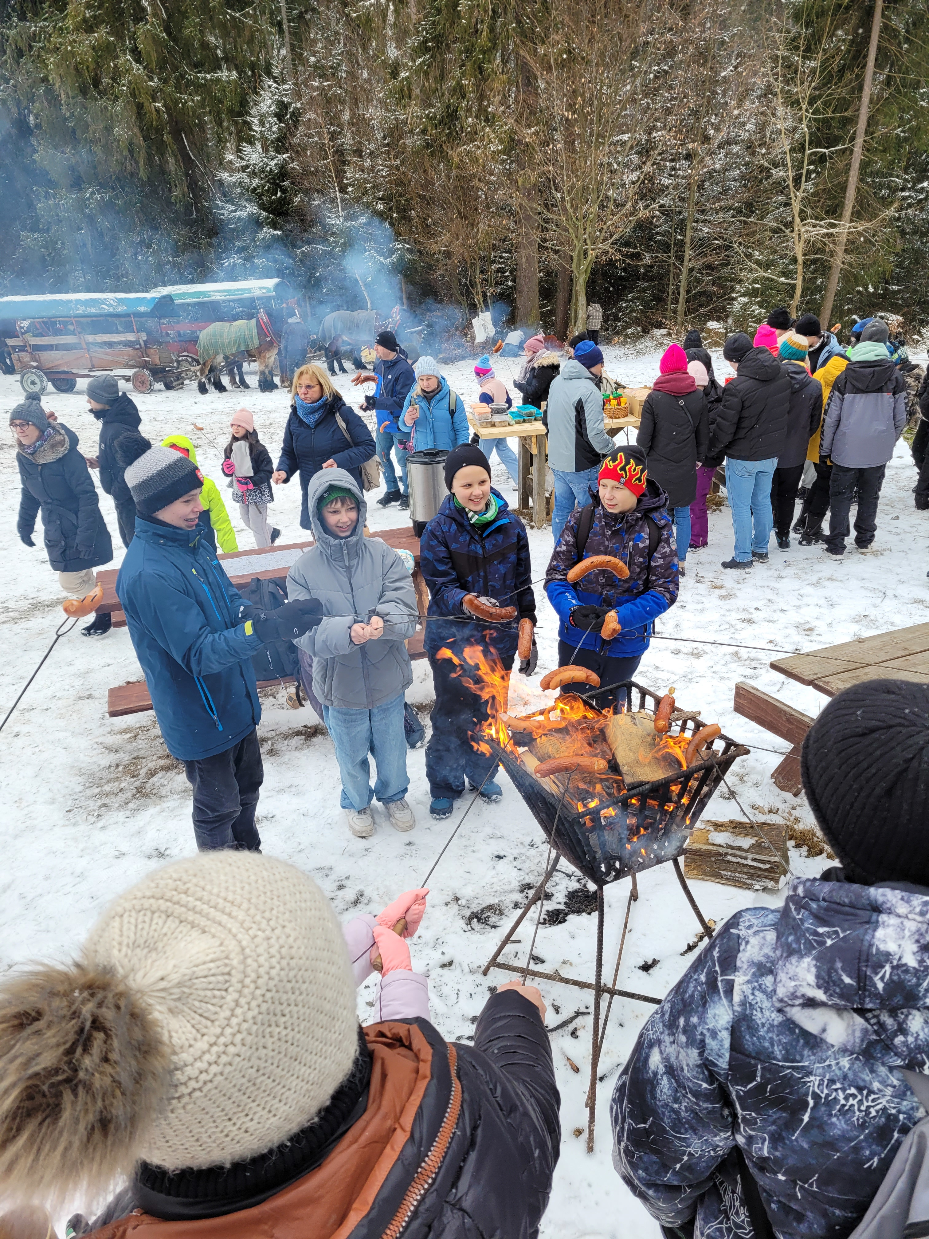 Pielgrzymka do Kościoła Jubileuszowego w Istebnej i kulig - parafia Jawiszowice św. Marcina Bpa