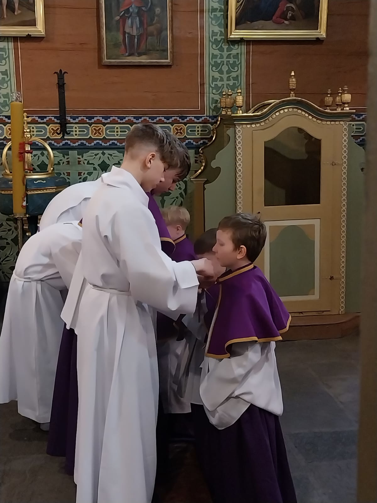 Błogosławieństwo kandydatów na Ministrantów