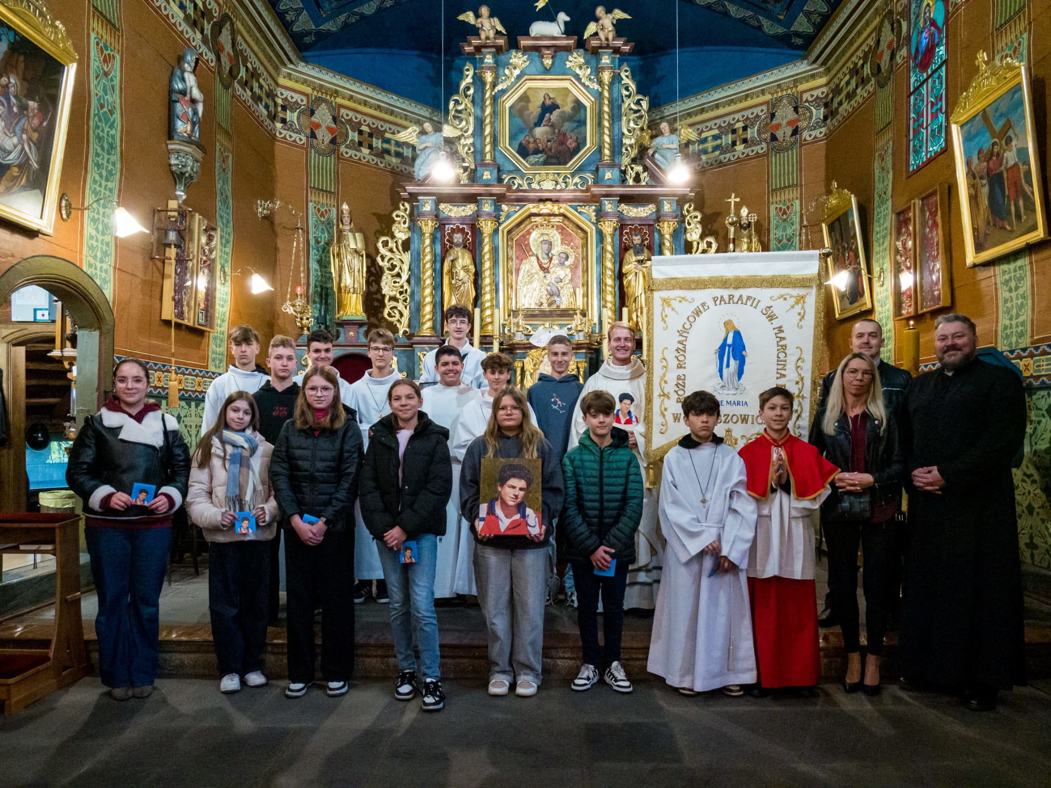 Inauguracja Młodzieżowej Róży Różańcowej św. Carlo Acutisa