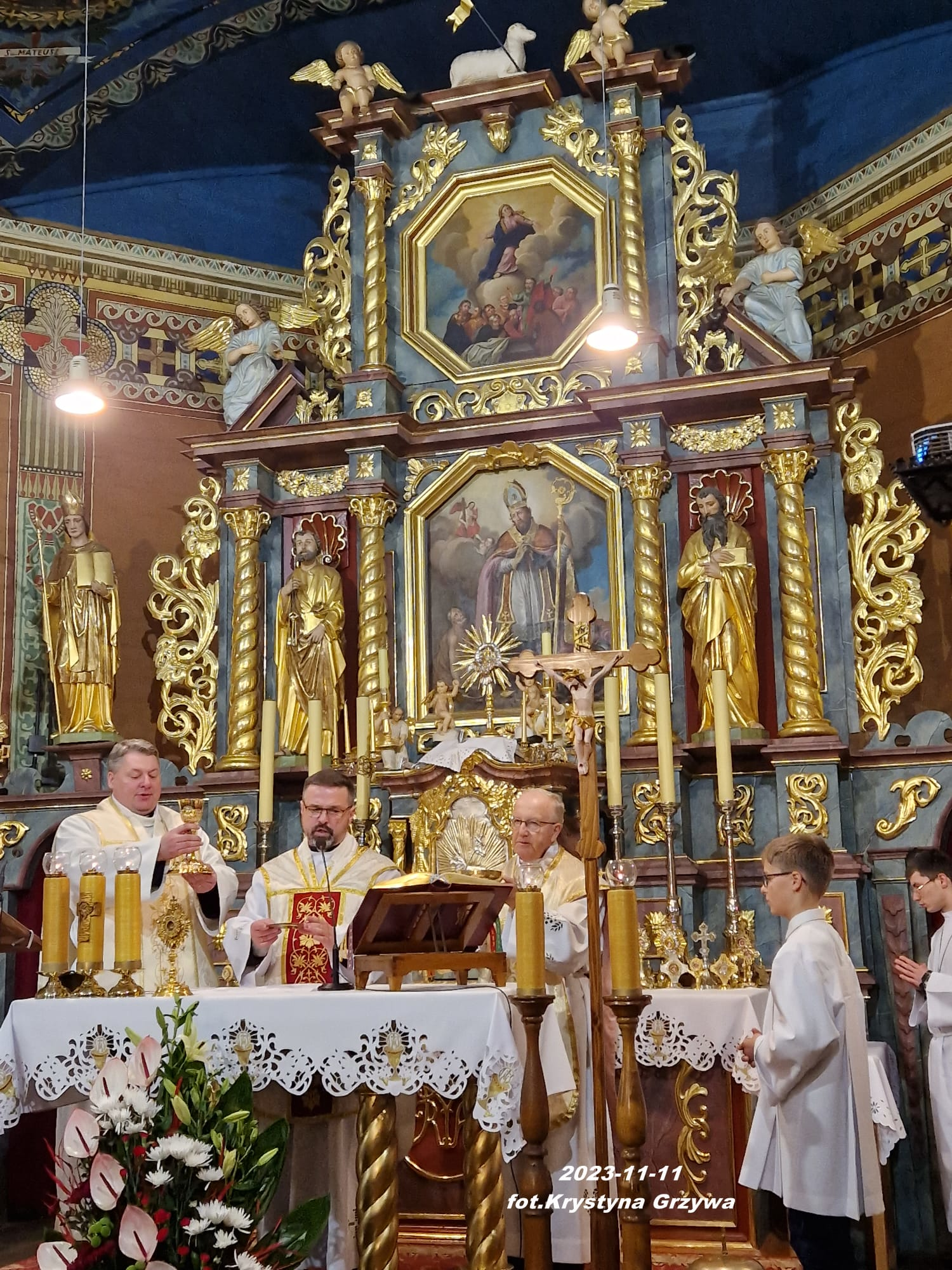 Uroczystość odpustowa ku czci św. Marcina Biskupa pod przewodnictwem ks. Wiesława Mrowca - Parafia Jawiszowice św. Marcina Biskupa