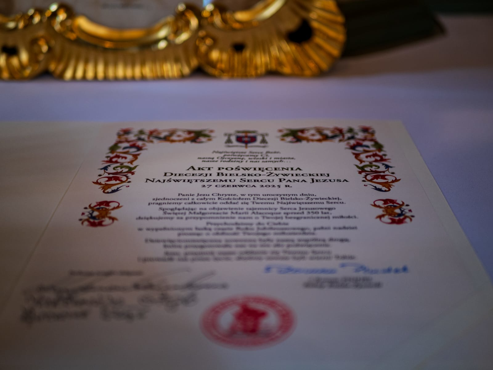 Akt zawierzenia Parafii NSPJ - Parafia Jawiszowice św. Marcina Bpa