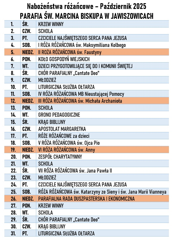 Nabożeństwa różańcowe