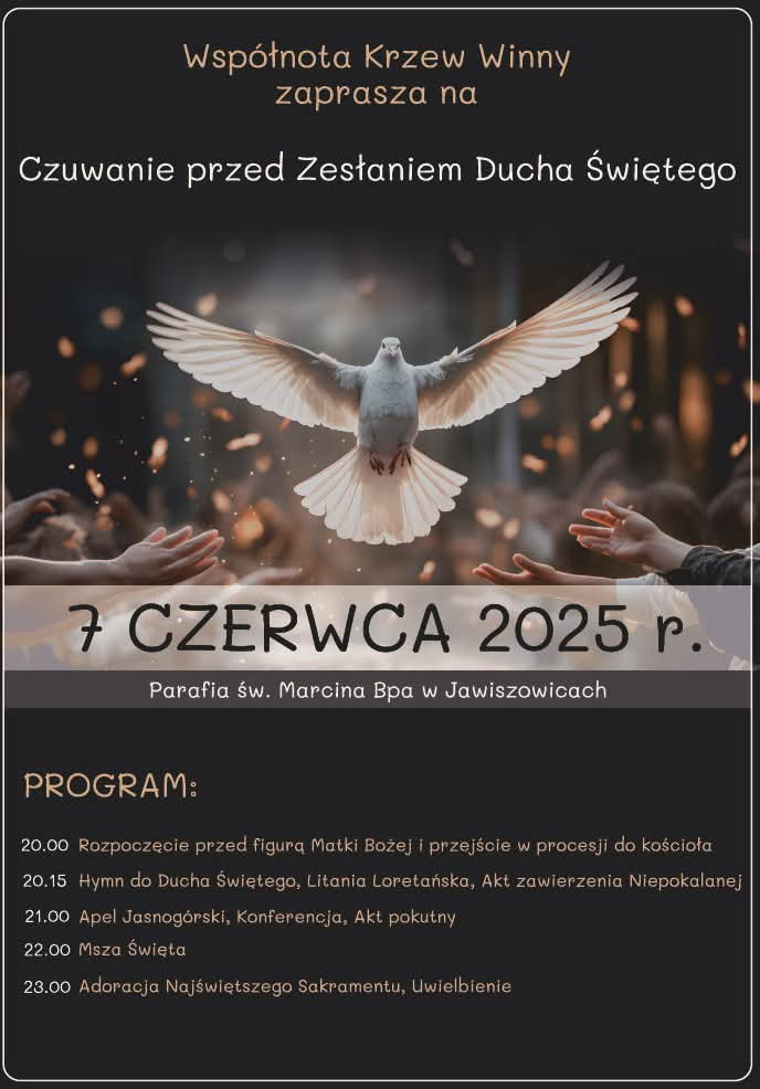 Wigilia Zesłania Ducha Świętego 