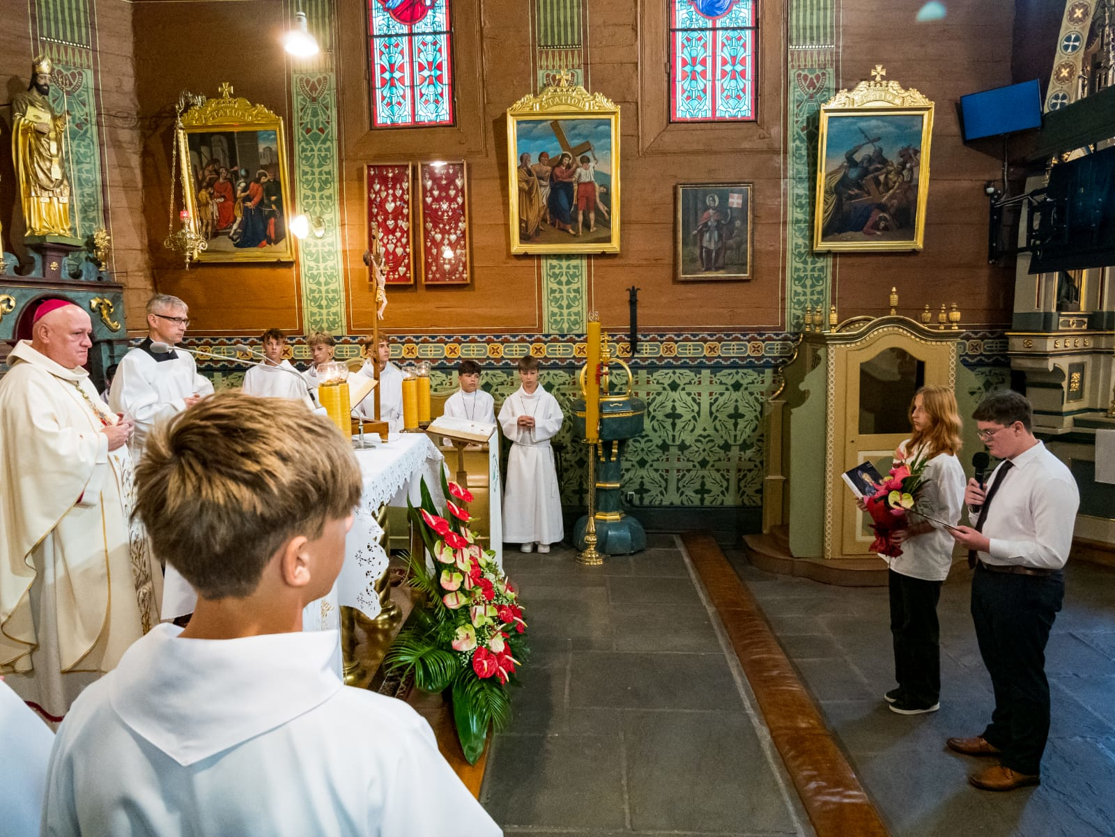 Sakrament bierzmowania pod przewodnictwem bp. Piotra Gregera - Parafia Jawiszowice św. Marcina Bpa