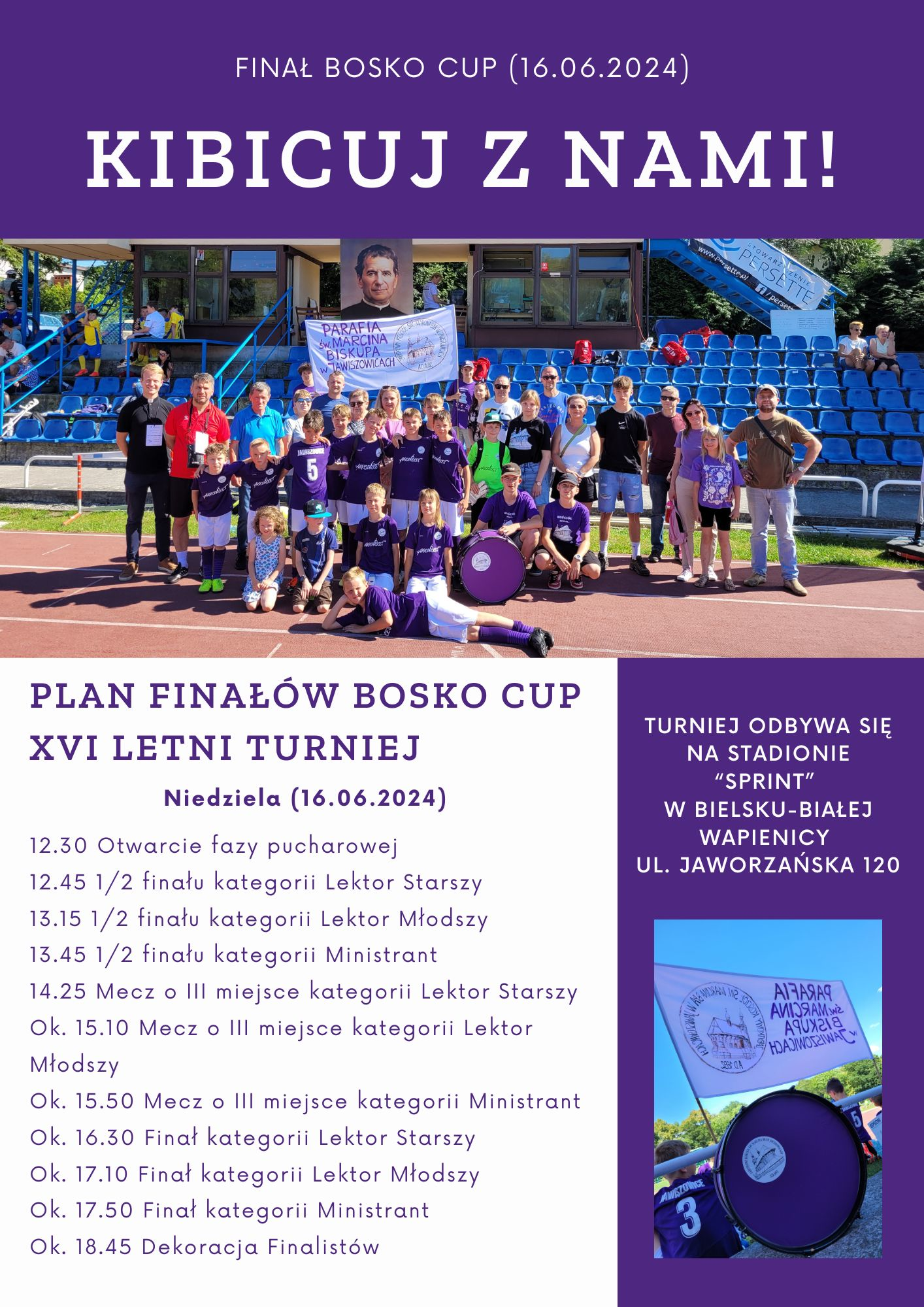 Zapraszamy do kibicowania!