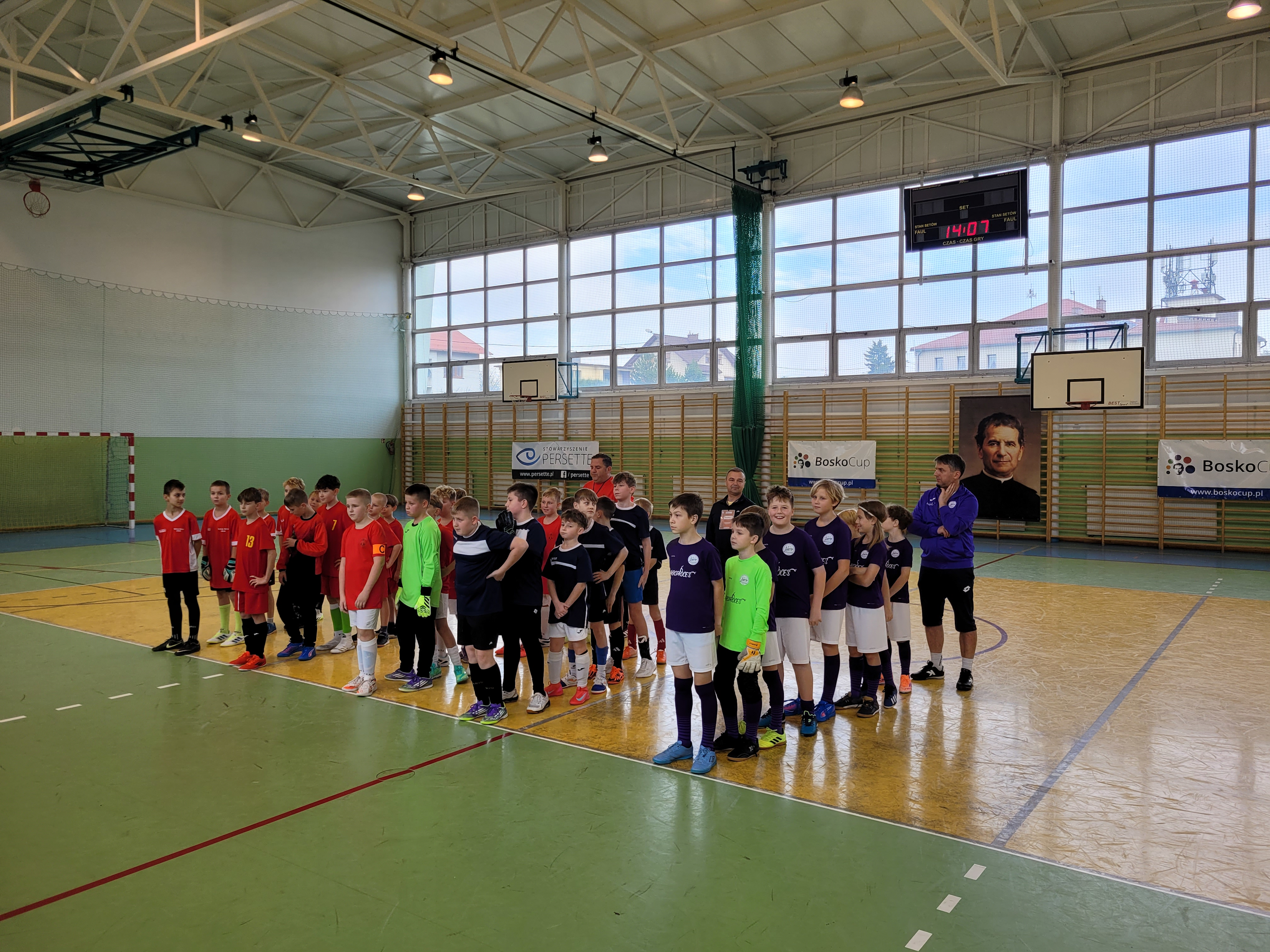 Eliminacje XVIII halowego Bosko Cup z okręgu Kęckiego - Parafia Jawiszowice św. Marcina Bpa