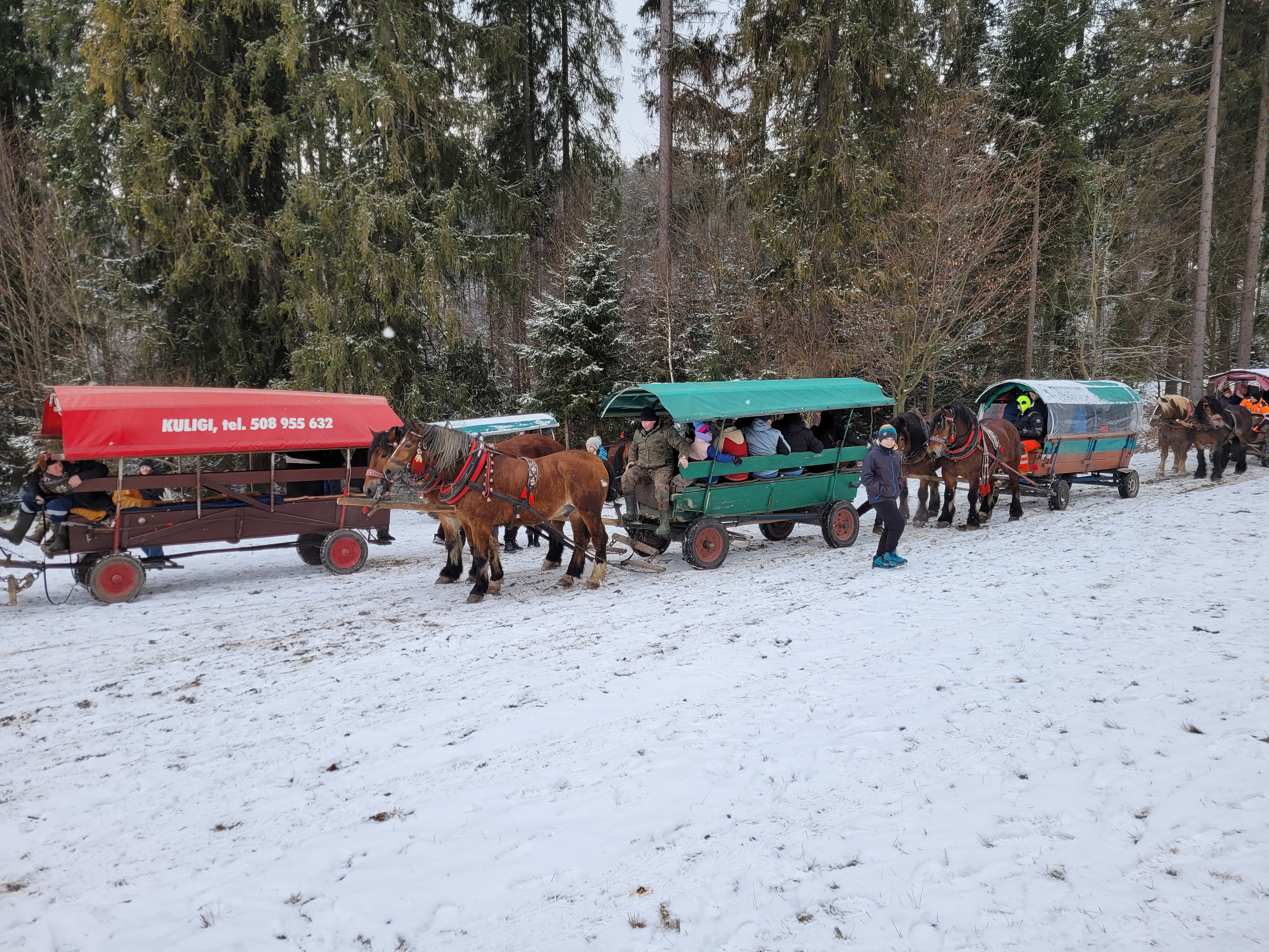 Pielgrzymka do Kościoła Jubileuszowego w Istebnej i kulig - parafia Jawiszowice św. Marcina Bpa