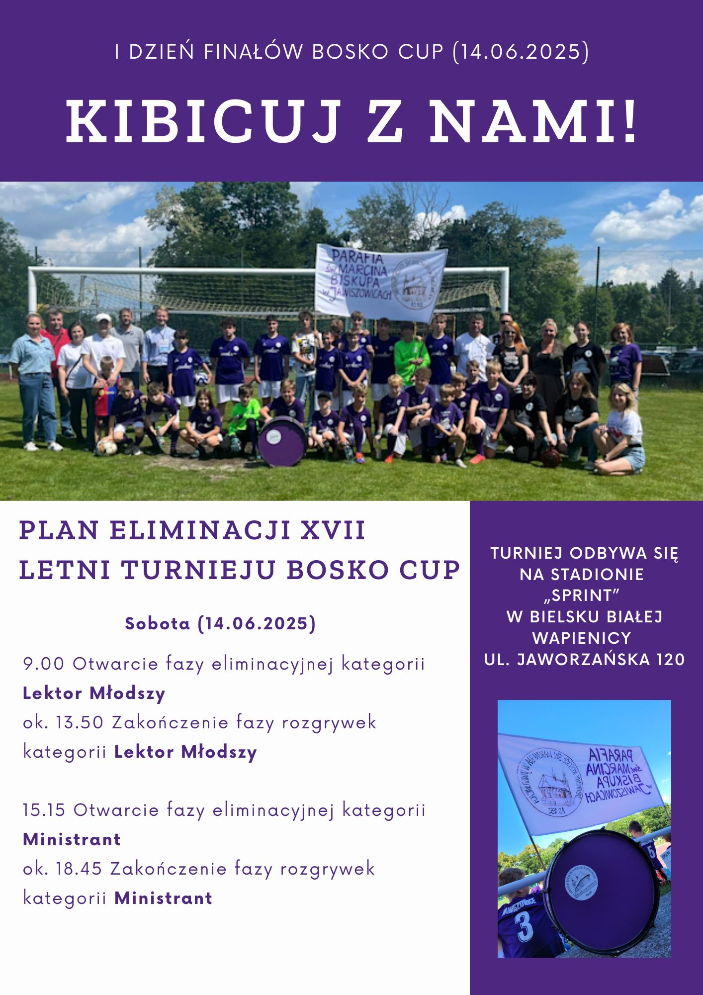 Zapraszamy do kibicowania!