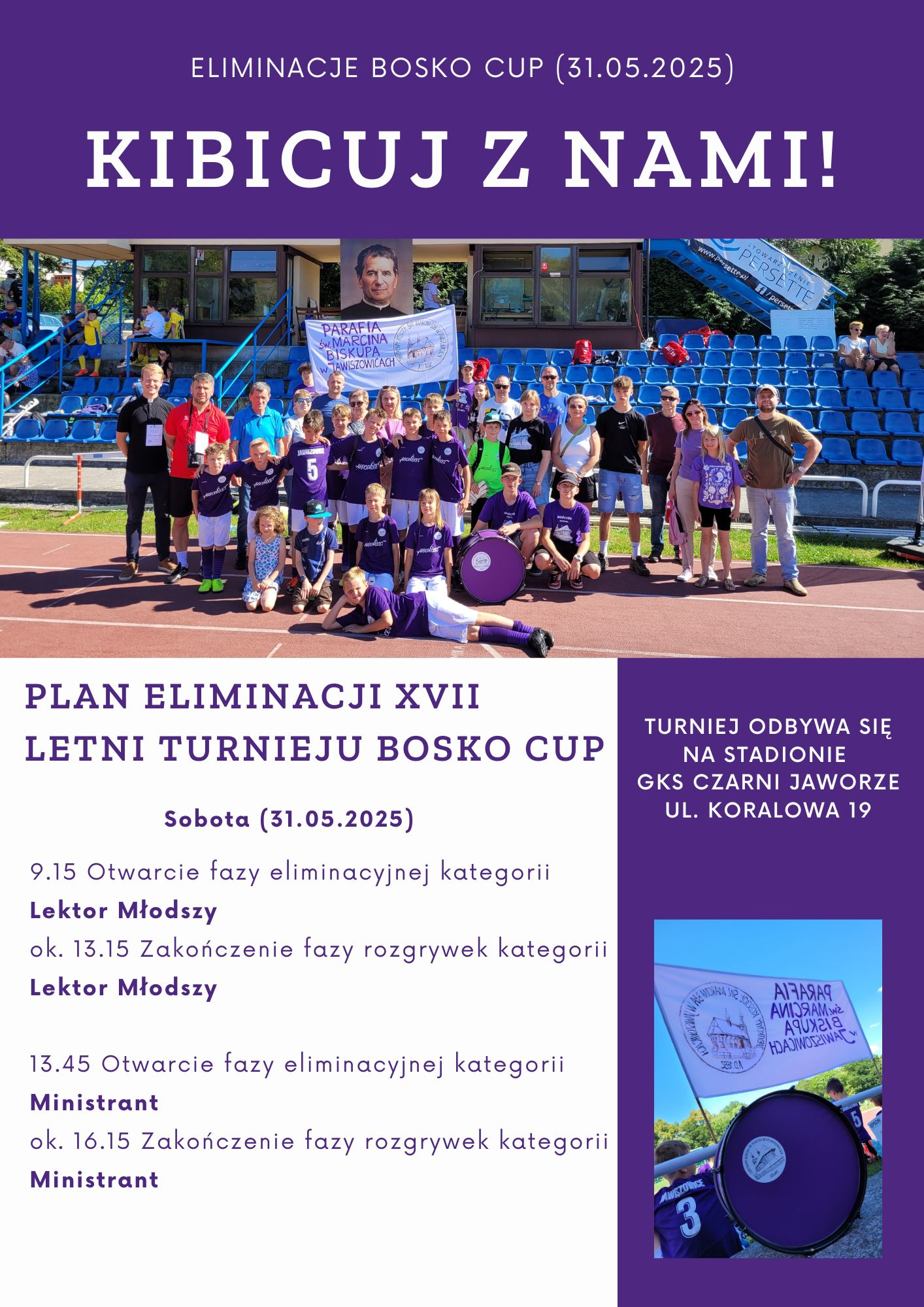 Zapraszamy do kibicowania!